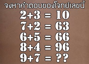 Puzzle ปัญหาเชาว์